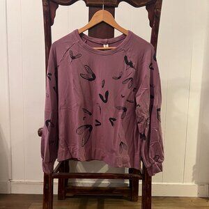Smoking Lily Sea to Sky Sweatshirt in Mauve, size L